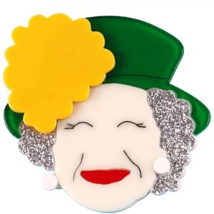The Queen Acrylic Brooch